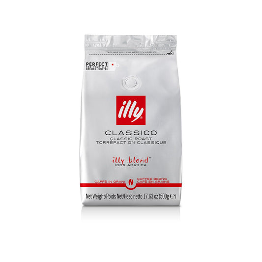 illy Whole Bean Coffee - Perfectly Roasted Beans – Classico Medium Roa