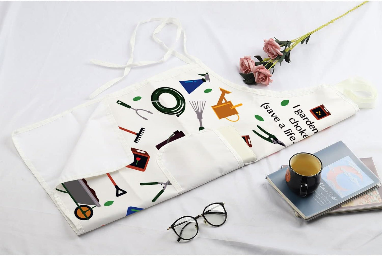 MBMSO Gardener Apron I Garden So I Don't Choke People Save a Life Send