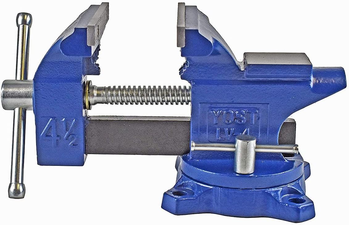 Yost Vises LV-4 Homeowner's Vise | 4.5 Inch Jaw Width with a 3 Inch Ja