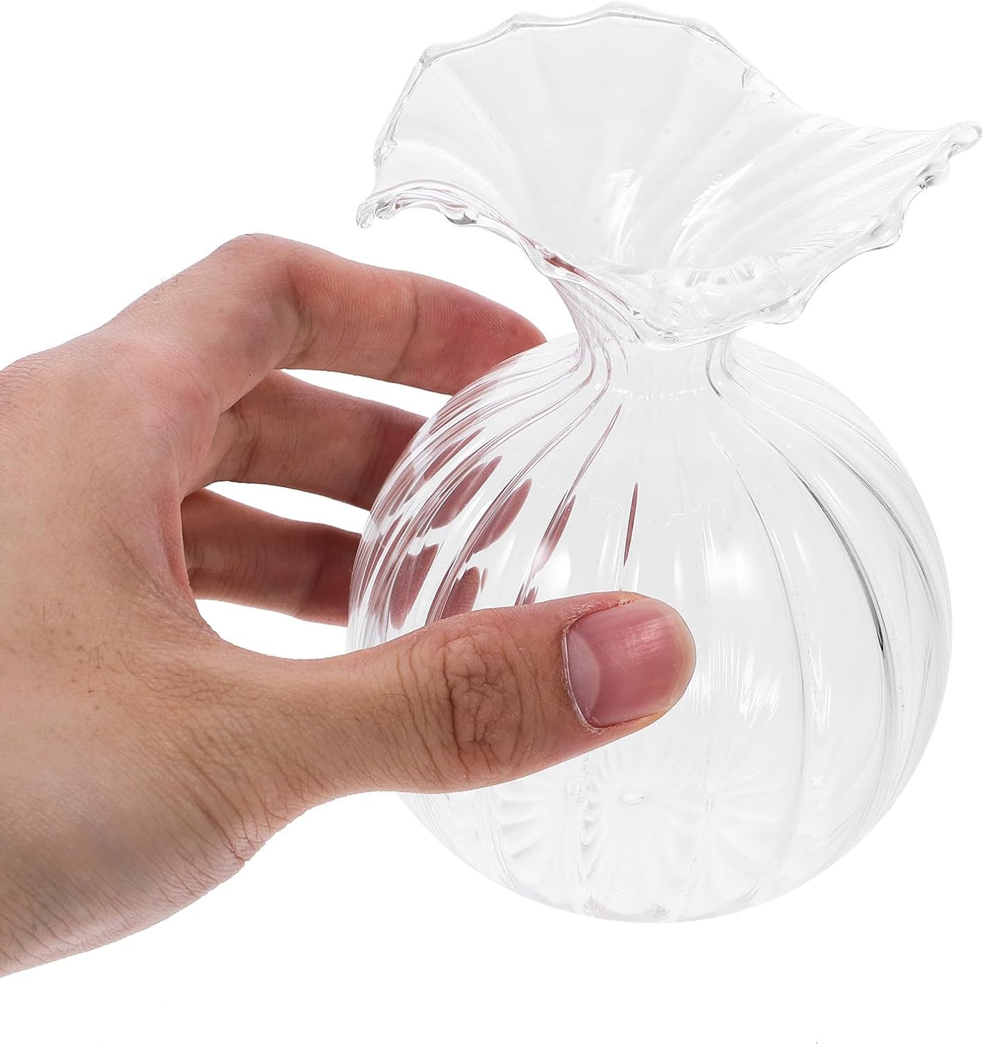 Glass Hydroponic Vase Small Glass Planter Pot for Succulent Flowers Wedding Floral Centerpiece Home Decor