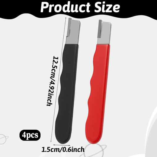 4 Pack Garden Tool Sharpener, Pruning Shears Blade Sharpener, Pocket Blade Sharpeners, Mini Portable Quick Edge Sharpening Multipurpose Usage Knife Sharpeners for Hedge Shears, Sickle, Scissor