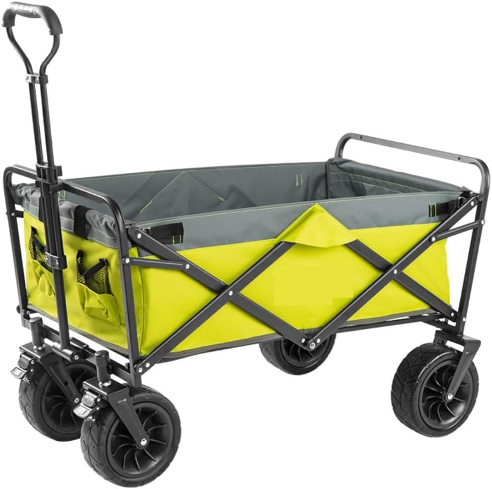 Collapsible Wagon Cart with Wheels Foldable Folding Wagons Carts Silen