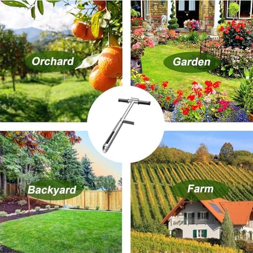 Premium Soil Sampler Tool - 304 Stainless Steel, 38mm Diameter, 40in L