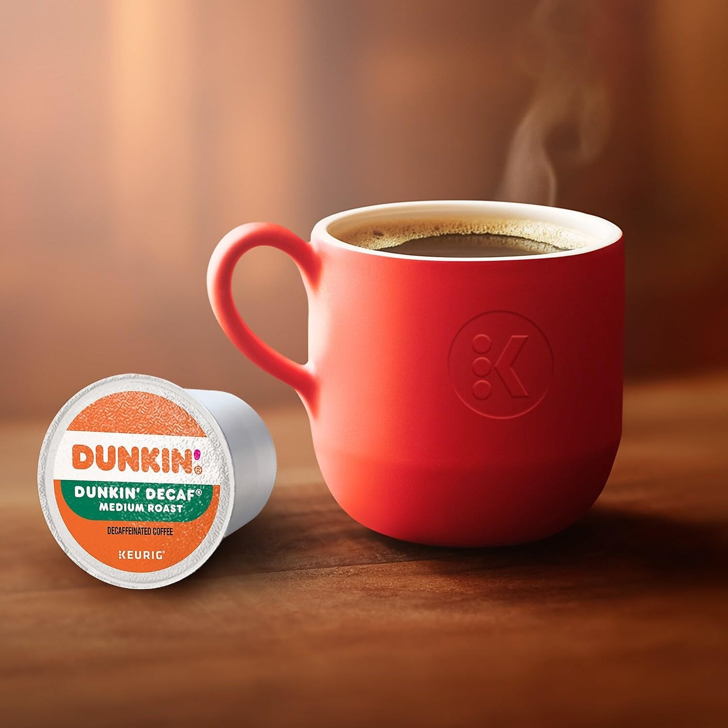 Dunkin' Donuts Decaf Keurig® Single-Serve K-Cup® Pods, Medium Roast, Box of 44 K-Cup® Pods