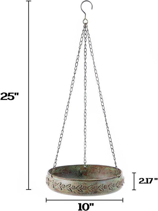 Hanging Bird Baths for Outdoors, Outdoor Bird Bath, Metal Bird Feeder,
