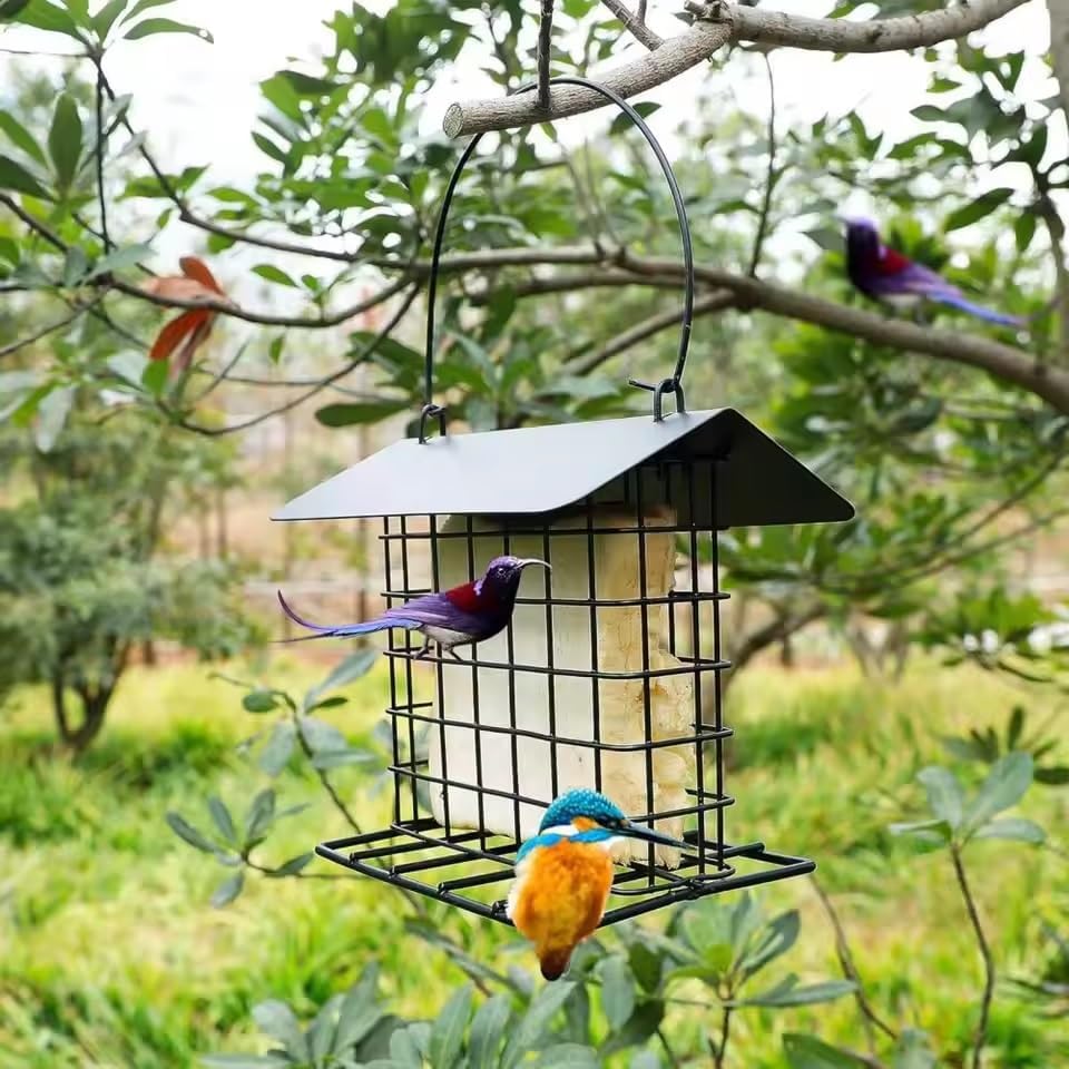 Bird Feeder Dumplings Grease Ball Rack Outdoor Food Dispenser for Tit Small Wild Birds Feed Station Hanging Birds Feeder