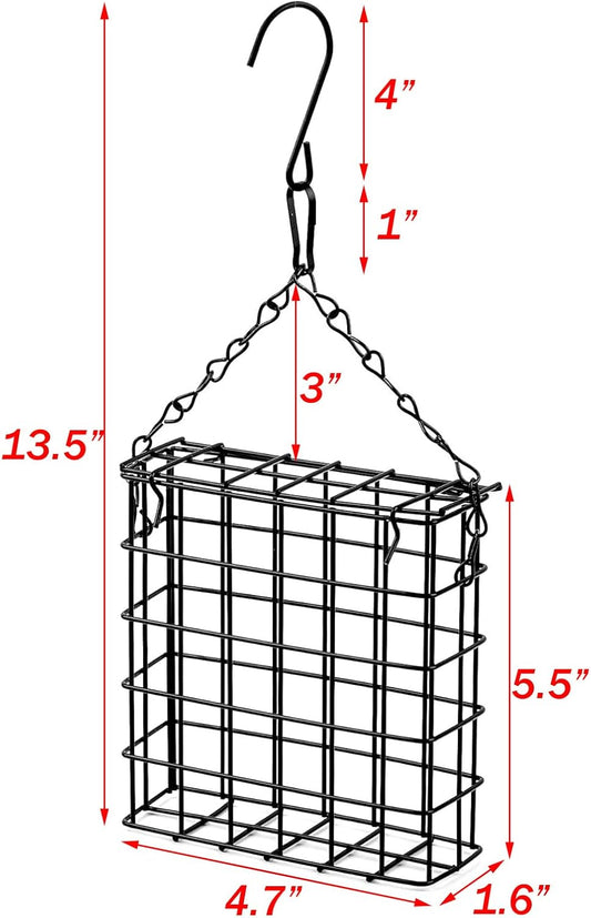 Two of Durable Outdoor Garden Yard Patio Suet Bird Parrot Easy Open Re