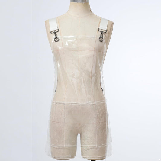 CHICTRY Oil-Proof Waterproof TPU Apron Cross Back Apron Heavy Duty Work Apron for Dishwashing Cleaning Gardening Transparent One Size