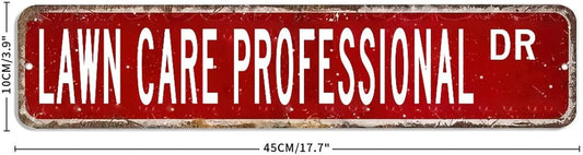 Lawn Care Professional Metal Sign Lawn Care Professional Gift Lawn Care Professional Decor Lawn Care Professional Sign Custom Street Sign Retro shabby chic Wall Art Wall Hanger Home Decor Wall Decor