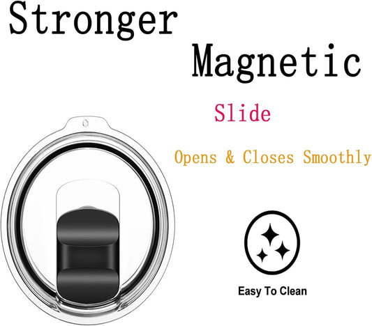 20 oz Tumbler Lids for Yeti, 2 Pcs Replacement Magnetic Spill-Resistan