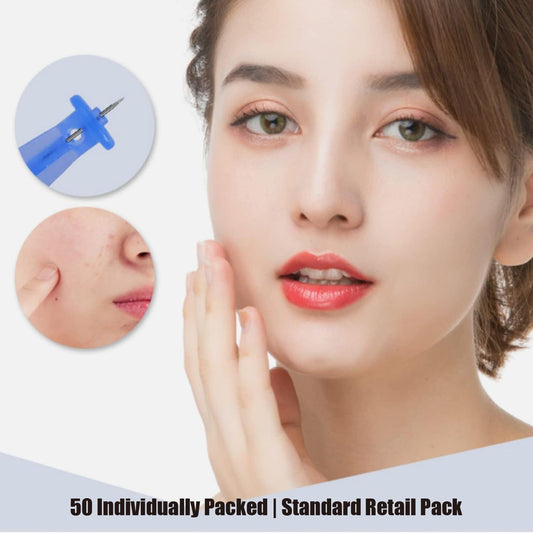 50 Pack Disposable Blackhead Remover Tools, 50 Count Professional Acne