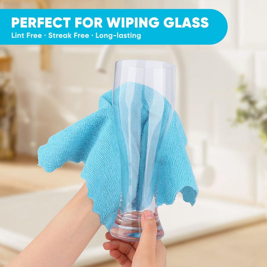 Orighty Microfiber Cleaning Cloth, 24 Pack Highly Absorbent Cleaning R