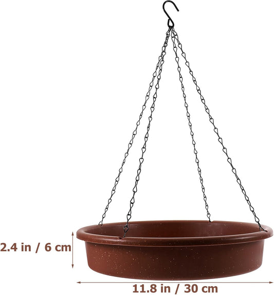 Milisten Outdoor Bird Feeder Hanging Dispenser for Garden Easy to Clean Smooth for Feeding Wild Birds