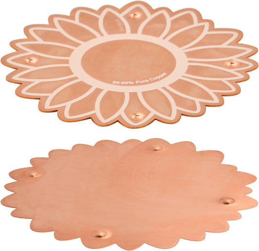 Copper Bird Bath Purification Disk, Outdoor Bird Bowls All-Season