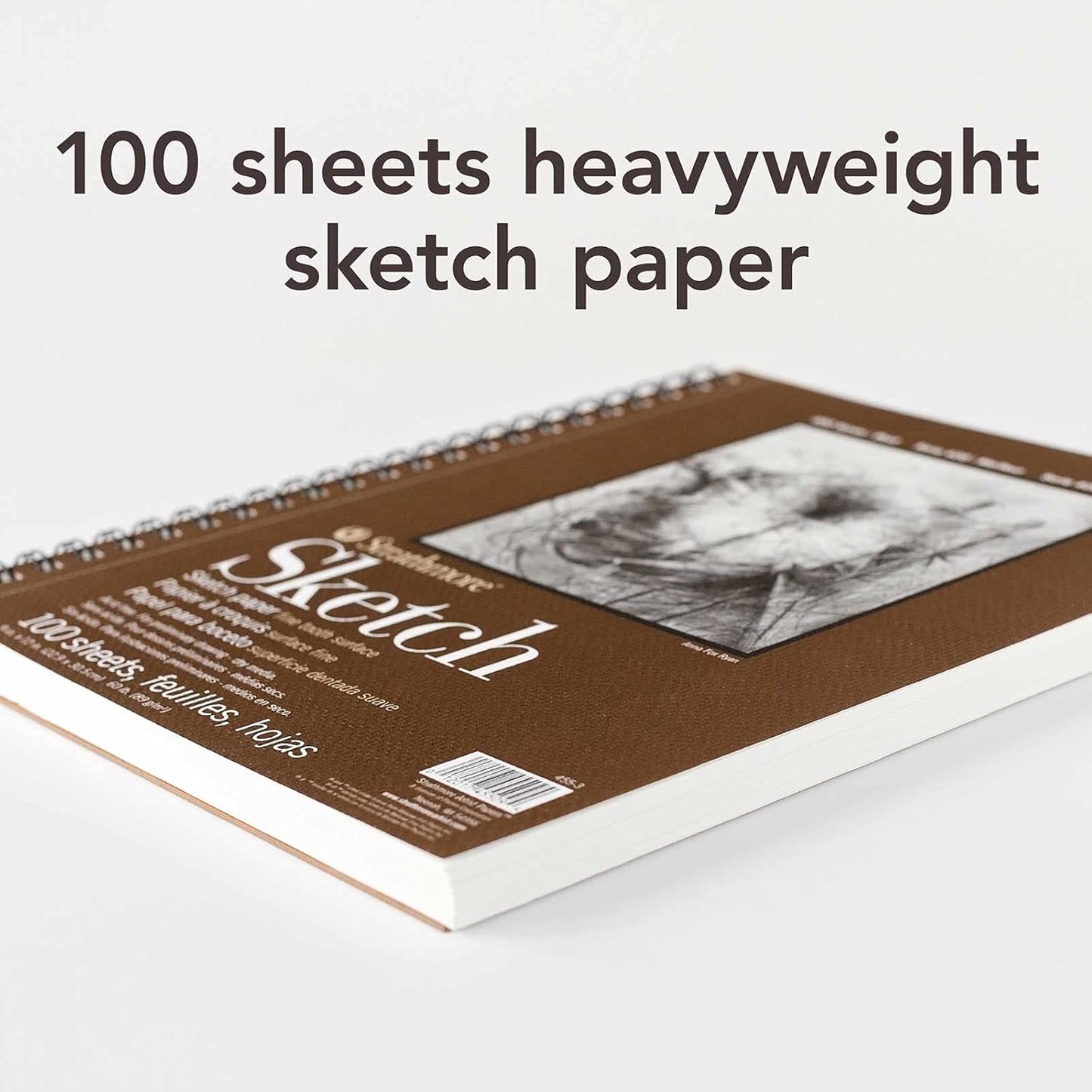 Strathmore 400 Series Sketch Pad, 9x12 inch, 100 Sheets - Artist Sketchbook for Drawing, Illustration, Art Class Students