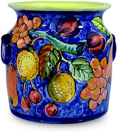 NOVICA Tropical Bounty Ceramic Flower Pot