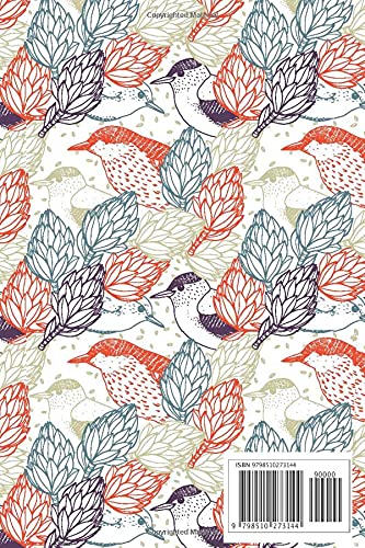 Bird Journal: Bird Blank Journal 100-Page Blank with Lined Pages Bird Journal Birding Wild Bird Watching Diary 6x9 inch Soft Cover Bird-Themed Journal ... Gift for BIrder Great Kids Summer Project