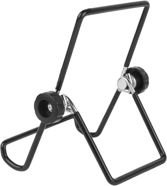 FEESHOW Sprouting Jar Stand, Stainless Steel Sprouting Lid Stands Kit for Mason Jar and Phone iPad Tablet Stand 2 Pack Black One Size