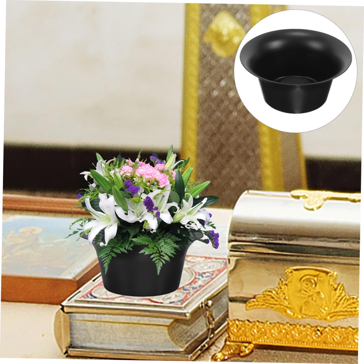 Milisten 10pcs Memorial Flower Pot for Tomb Durable Floral Holder for