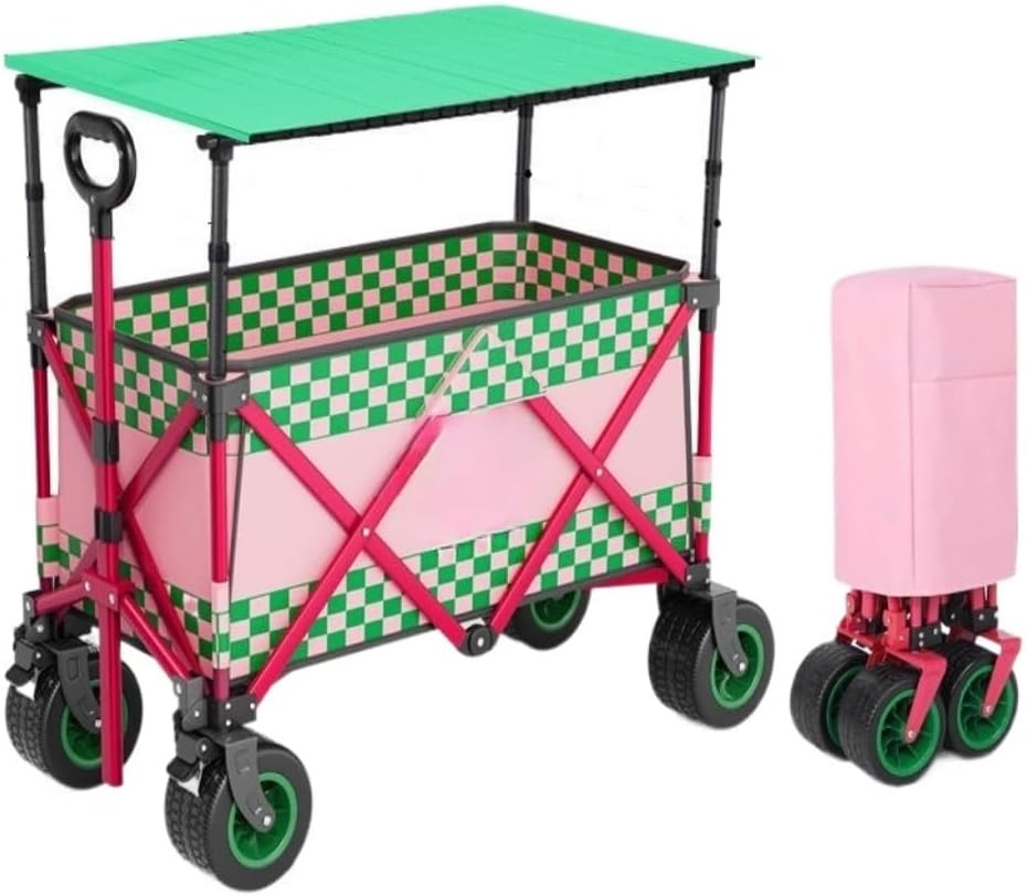 Portable Camping Cart,Portable Beach Trolley Cart for Camping Car Outd
