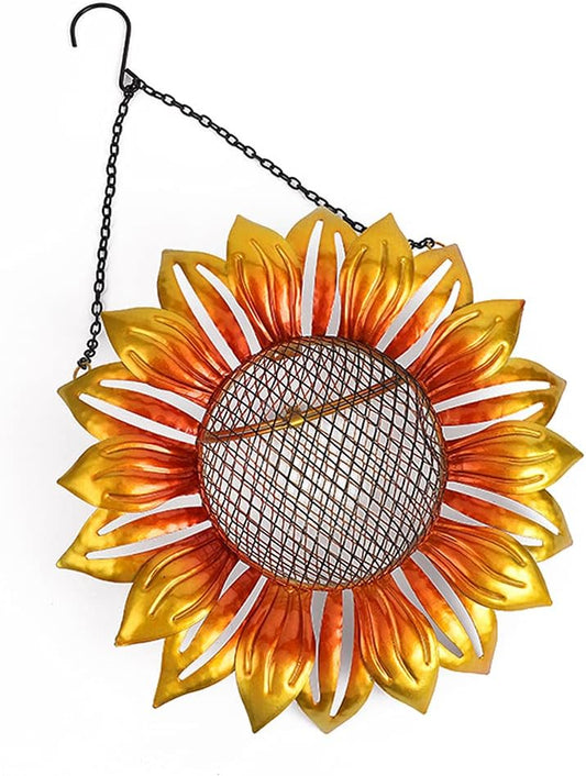 Sunflower Wild Bird Feeder Suncatcher for Garden Yard Outdoor Decoration