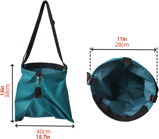 Garden Apron Pouch, Fruit Harvesting Bag, Quick with Release Design, Supply for Farm Berry, Florist Vegetable Accessory, Stylish Gift for Weeding Fruit Picking Daily Use Outdoor Large Storage
