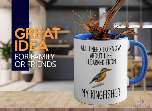 Bird Lover Two Tone Blue Edition 11oz - Lfe my bird - Hummingbird Nest