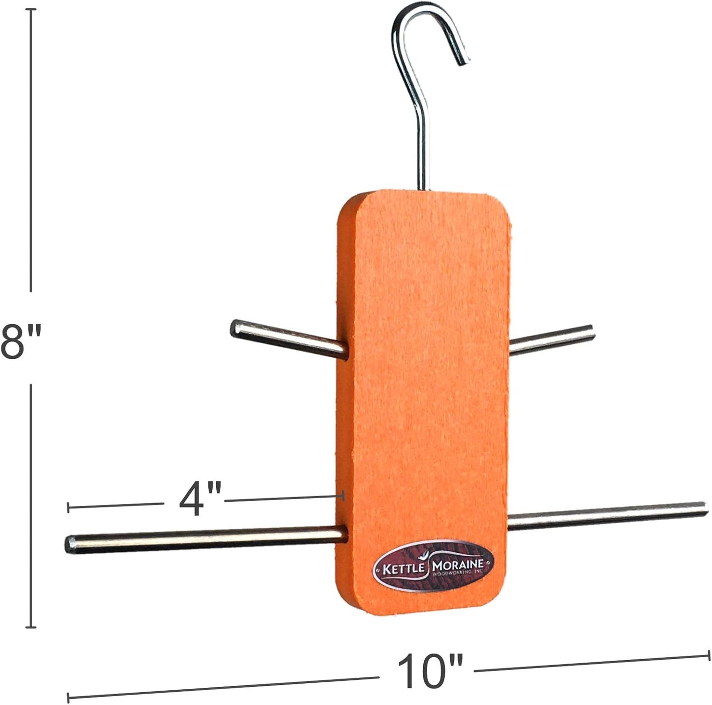 Kettle Moraine Recycled Single Oriole Orange Fruit Stick Feeder