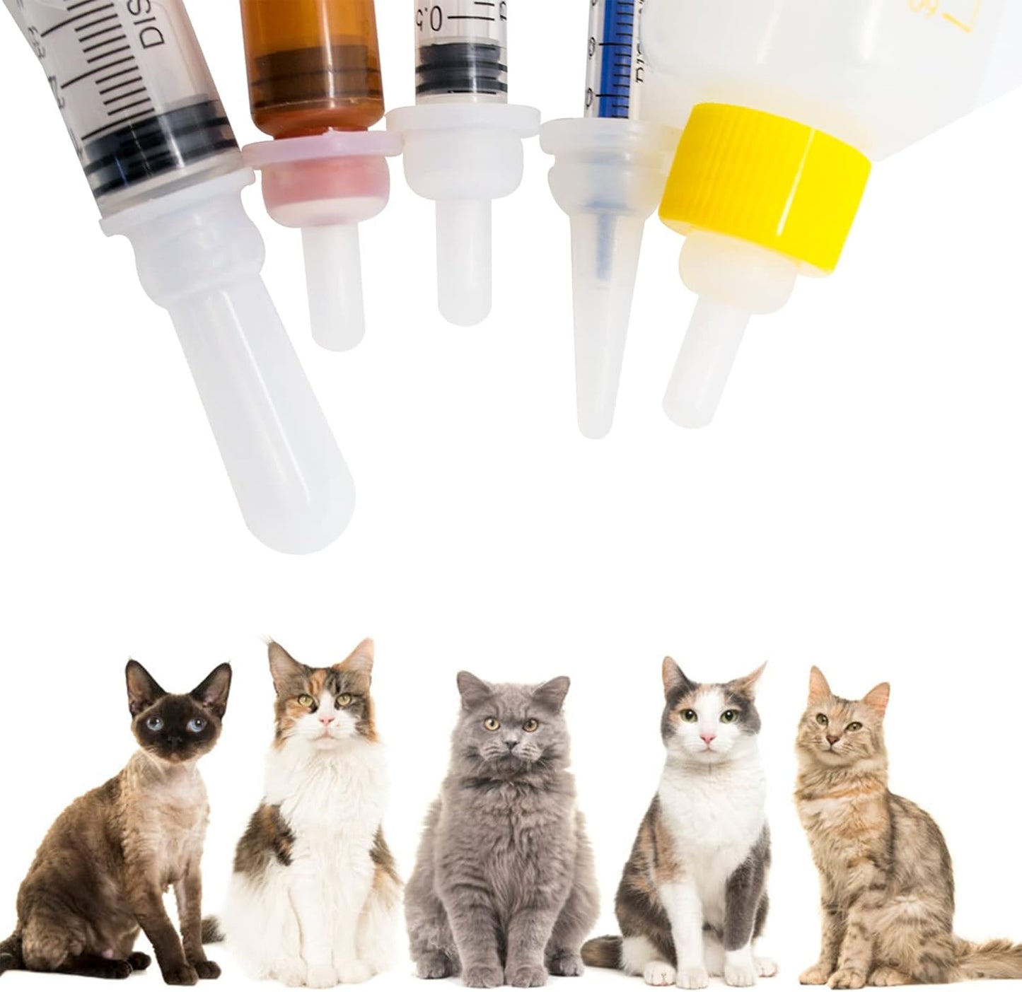 Puppy Kitten Bottle for Nursing, Newborn Baby Dog Cat Rabbit Feeding B