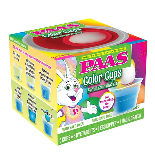 PAAS Color Cups Egg Decorating Kit - America's Favorite Easter Tradition