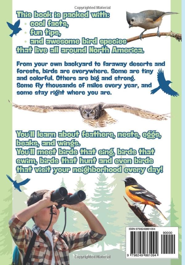 My Backyard Birds | Field Guide for Young Birdwatchers: Discover North American Species | Cool Facts, Awesome Birds, and Identification Tips for Kids