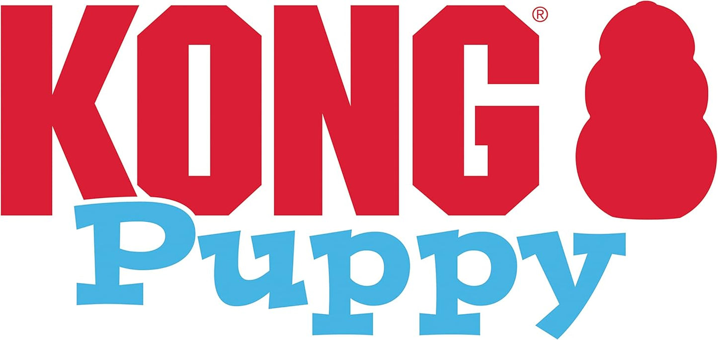 KONG Puppy - Natural Teething Rubber Chew Toy for Dogs - Stuffable Dog