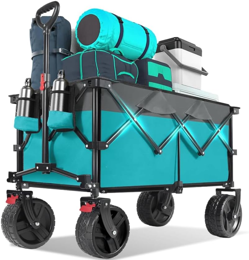 Navatiee Collapsible Foldable Wagon T1 Light Blue&Grey