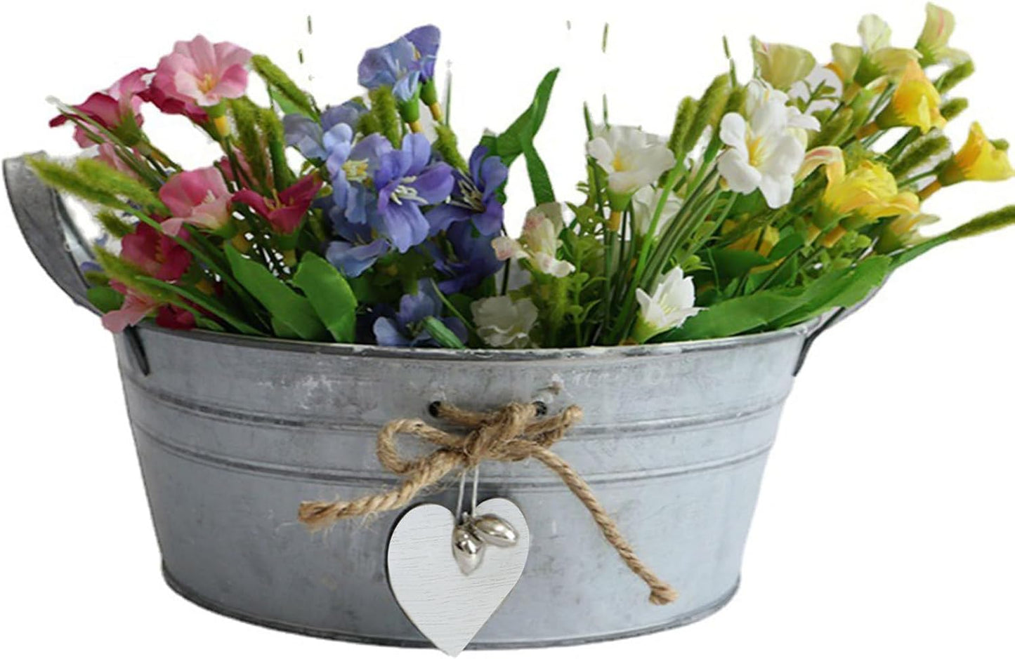 Creative Flower Vase Can Iron Metal Pitcher Tin Bucket Galvanized Can