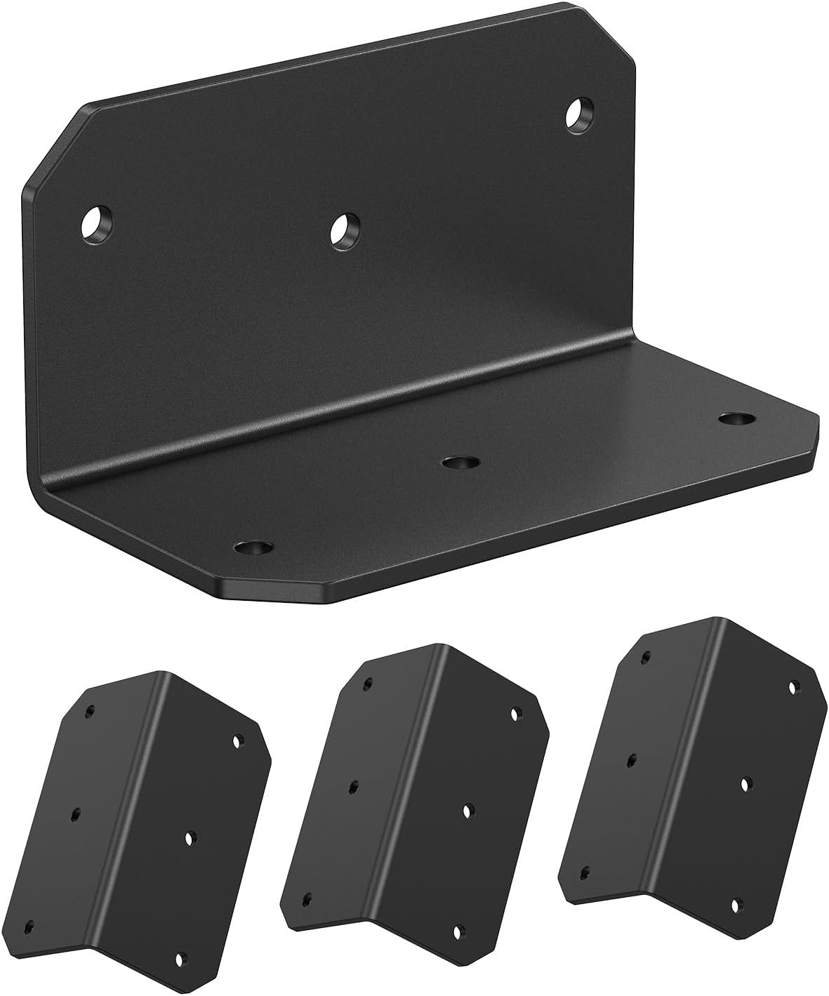 4 Inch L Bracket Corner Brace, 90 Degree Angle Iron Support Brackets,