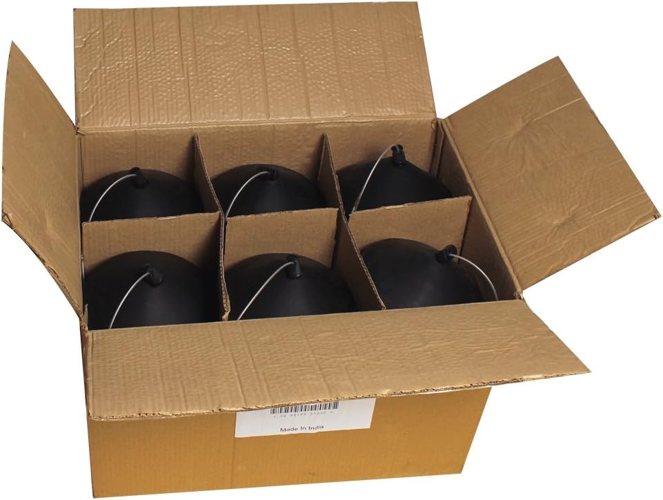 Heath Outdoor Products 21232 Black Plastic Cone Mixed Seed Feeder - Easy Fill Top and Hanging Strap, Case of 6