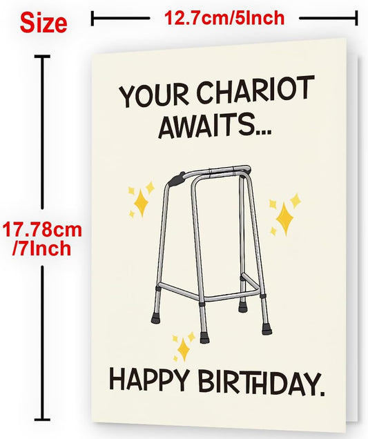 Funny Birthday Card | Funny Birthday Cards for Men, Women, Dad, Mom, Brother, Sister, Friends, Family, and Anyone | Unique Birthday Decorations & Gifts | Happy Birthday Card