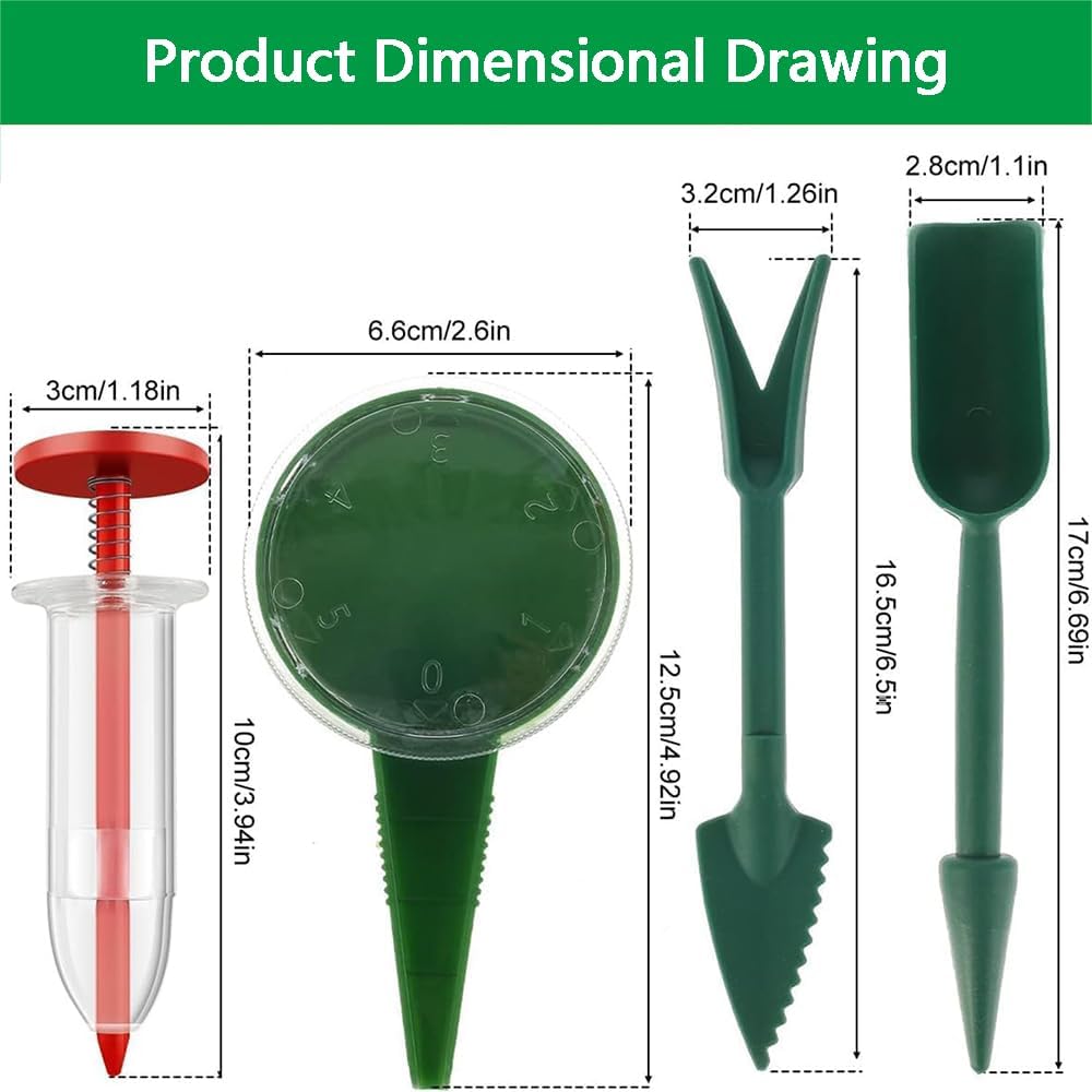 6 PCS Mini Seed Spreader Set, 2025 New Mini Sowing Seed Dispenser, Sma