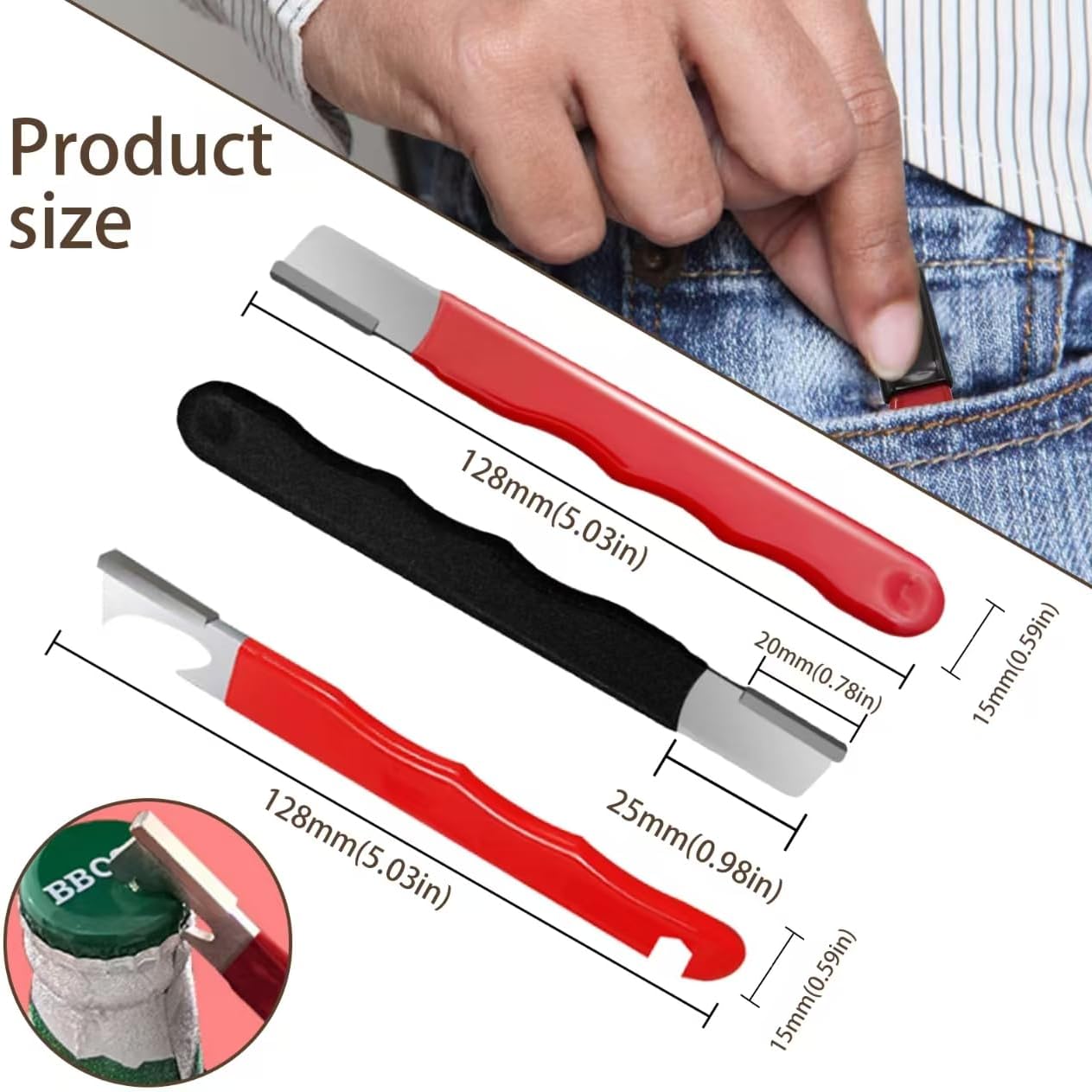 Vartraflux-2025 New Pocket Knife Sharpener, Portable Garden Tool Sharpener - Sharpen Axe, Machete, Hedge Shears, Scissors, Axe and Pocket Knife - Multi-purpose Blade Sharpener; 3 Pieces Boutique Box