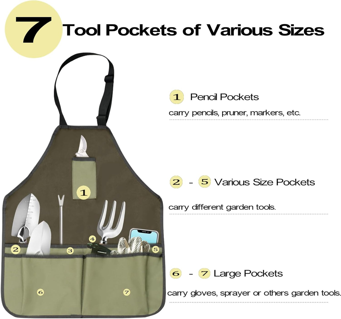 Garden Tool Set, Beswill 12 Pieces Heavy Duty Gardening Hand Tools wit