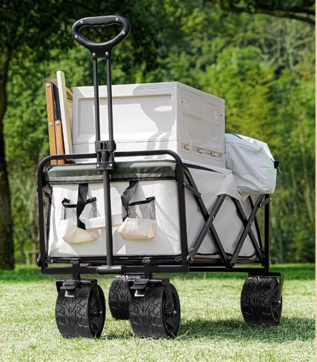 Wagon Cart Beach Wagon Garden Wagon Folding Garden Trolley Cart Wagon