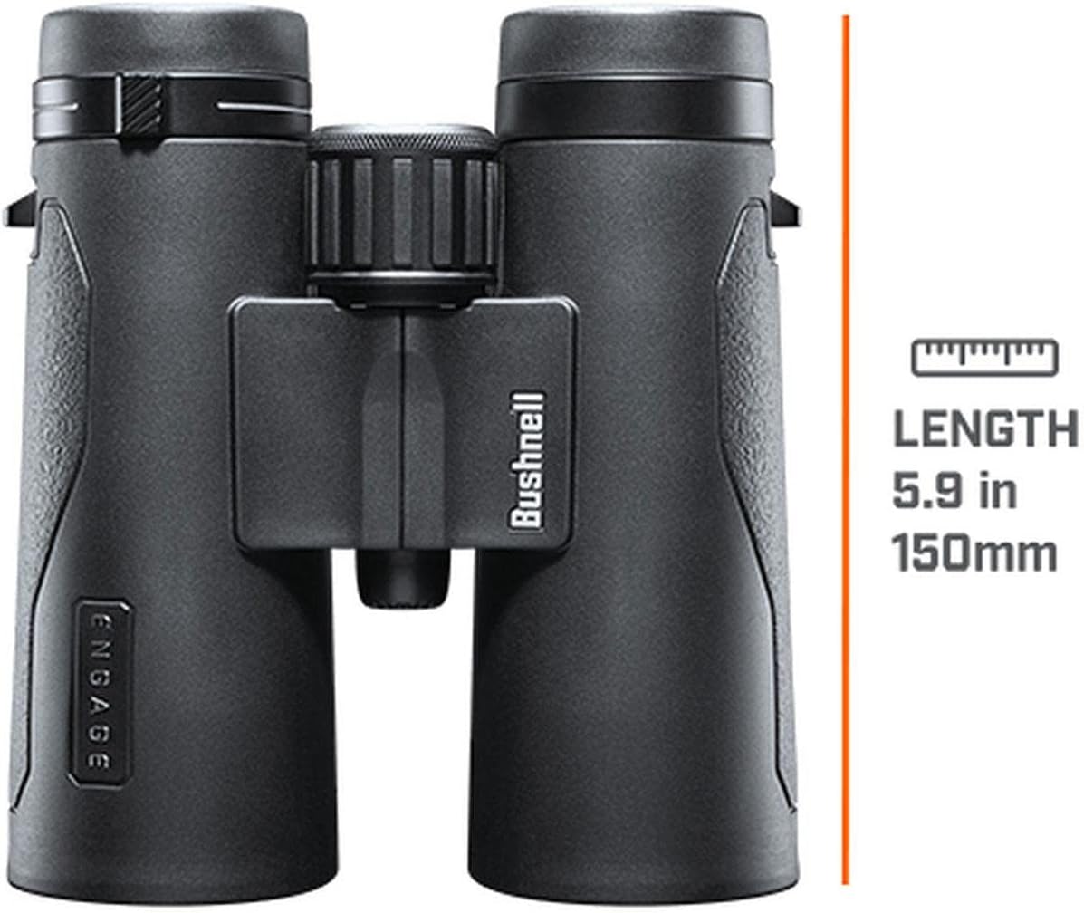Bushnell Engage X 10x42mm Binoculars, IPX7 Waterproof and Lightweight Binoculars for Hunting, Travel, and Camping