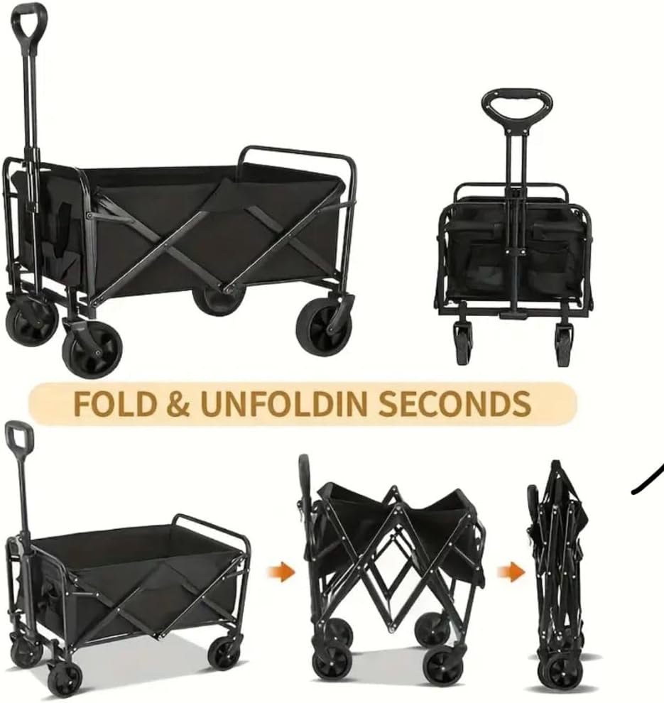 Wagons carts Foldable Utility cart 680 pnds with weels