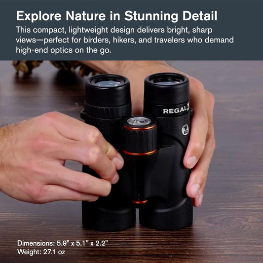 Celestron – Regal ED 8x42 Binoculars – Premium Optics for Birding, Hunting & Outdoor Use – Phase & Dielectric Coated BaK-4 Prisms – Fully Multi-Coated Glass – 4.9 ft Close Focus