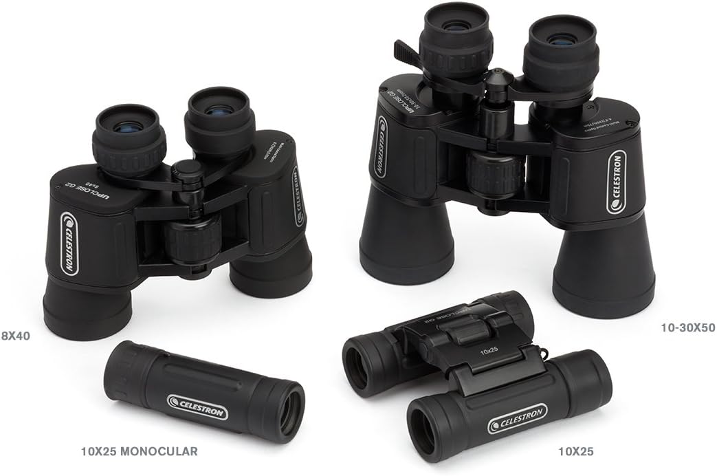 Celestron 71252 UpClose G2 8 x 40 Porro Binocular, Black