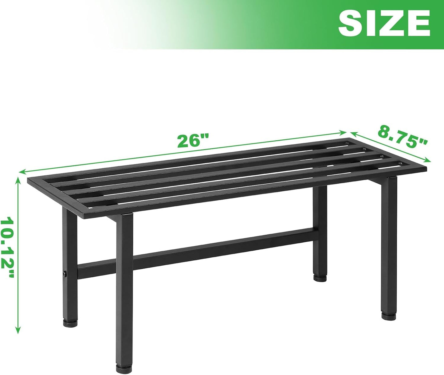2 Pack Metal Plant Stand Outdoor Plant Shelf Indoor,1 Tier Heavy Duty
