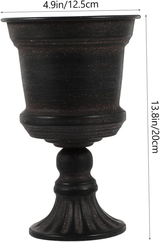 BESTOYARD 1pc Art Flower Vase for Home Office Wedding Decor Rustic Metal Flowerpot for Centerpieces Elegant Gardening Planter for Use