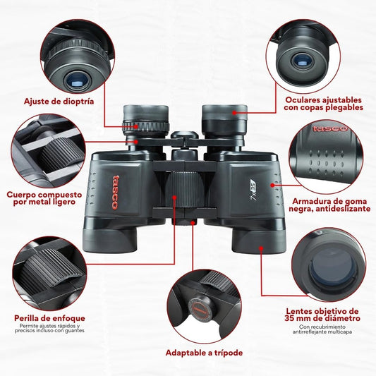 Tasco TAS169735-BRK Essentials Binoculars 7x35