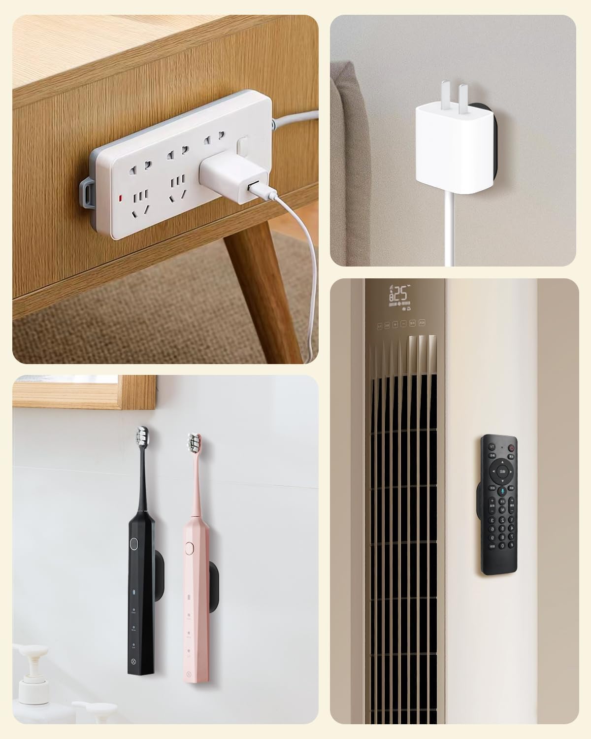 6 Pack Magnetic Remote Control Holder – Upgraded Silicone Magnetic Wal