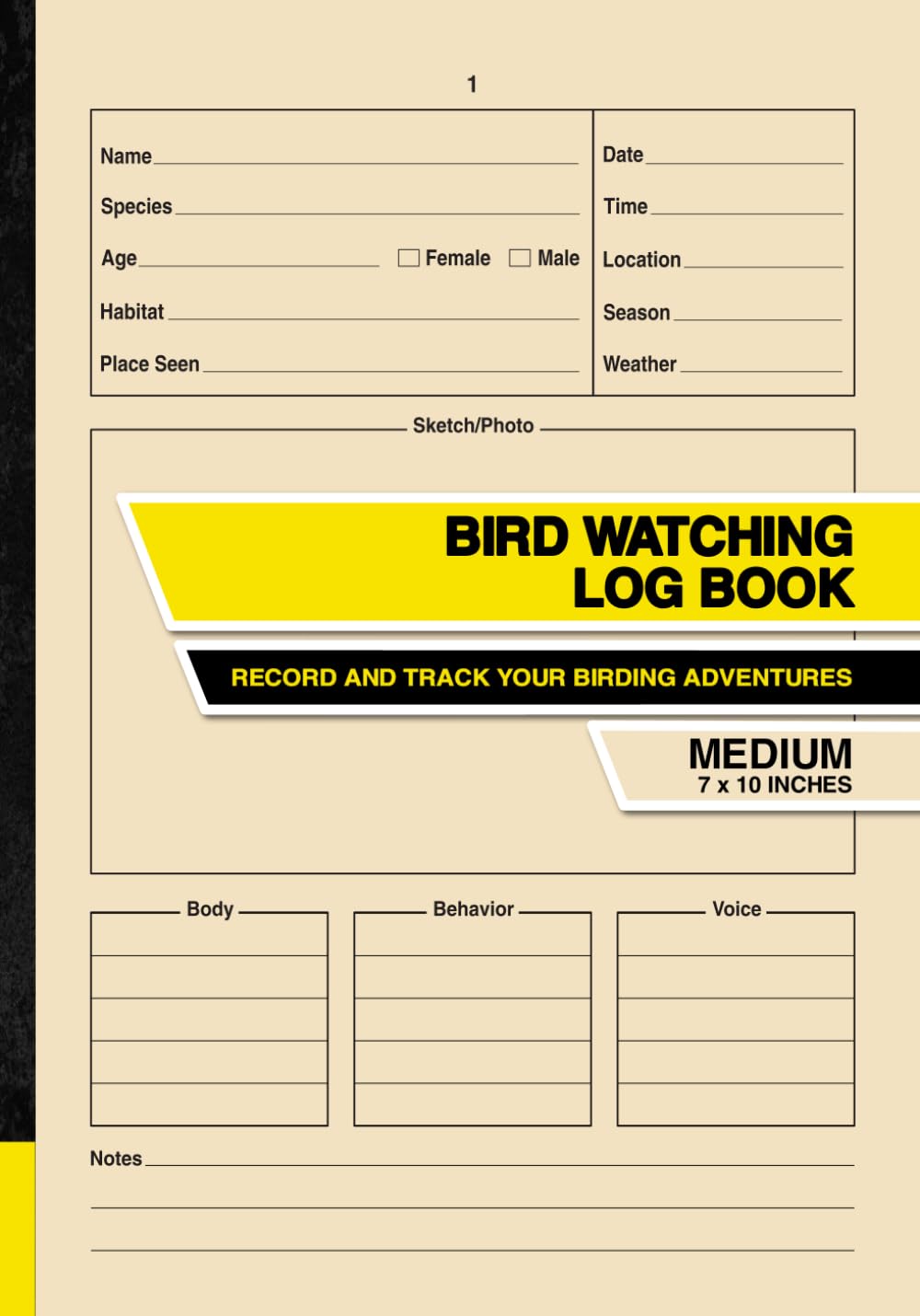 Bird Watching Log Book: Record and Track Your Birding Adventures | Medium